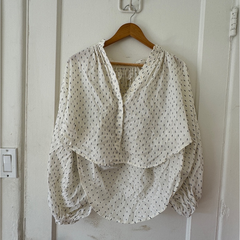 URBAN OUTFITTERS: Puff-sleeved blouse  — Great condition; never been worn